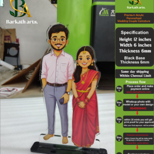 Acrylic Couple Caricature Chennai