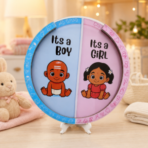 Custom Acrylic Baby Shower Voting Board with Stand – Gender Reveal Prediction Frame