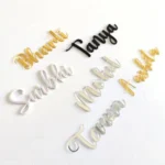 Custom Acrylic Name Cutout 4 inch / Black